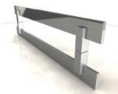 puxador barra chata 40mm x 6mm de espessura
